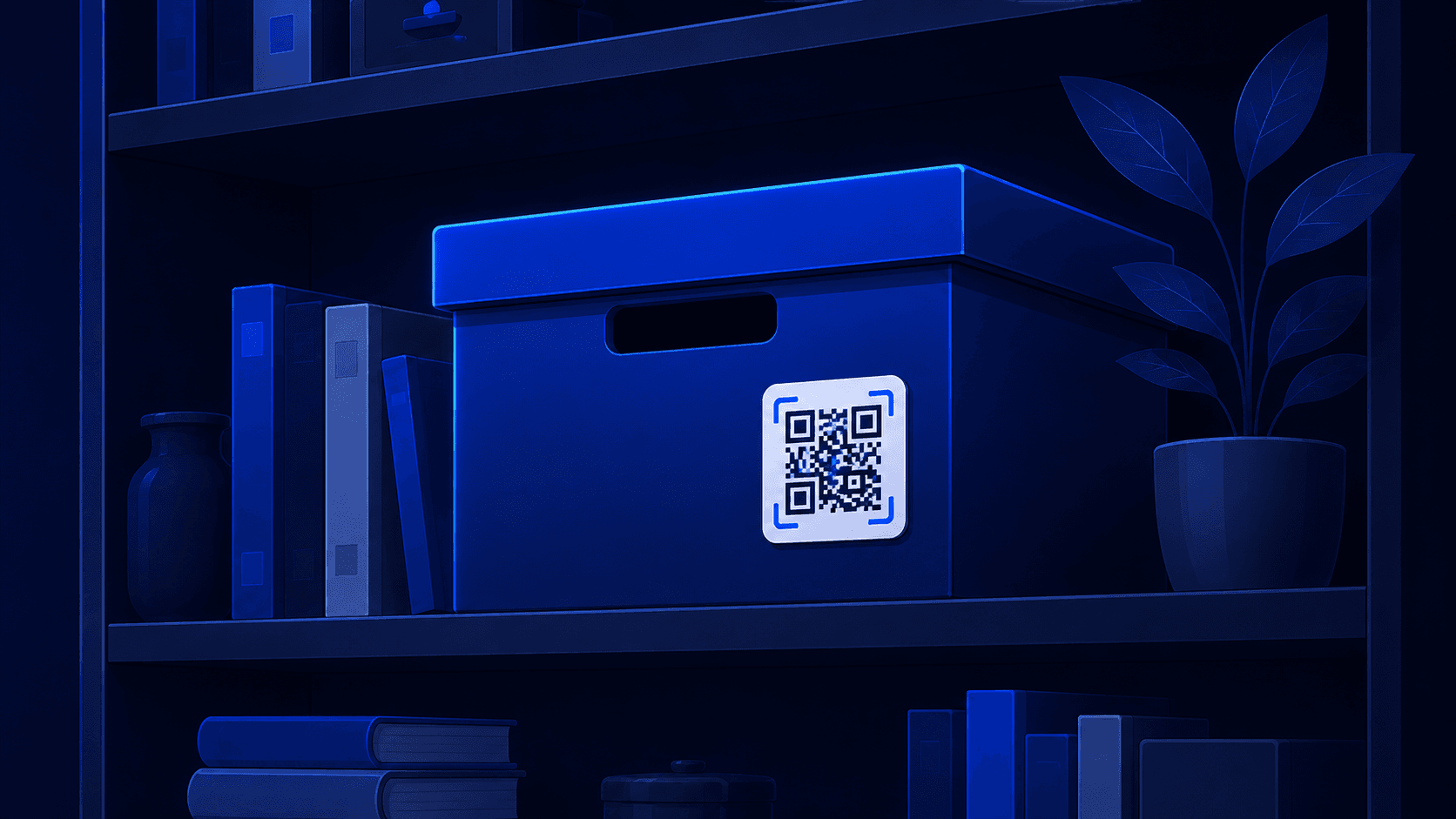 Иллюстрация QR-этикеток для коробок в HomeVault