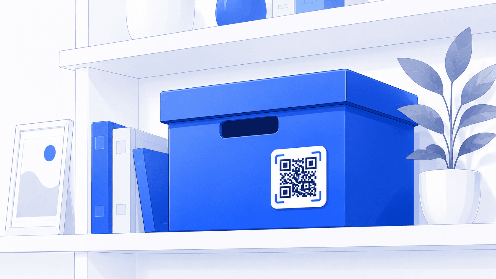 Иллюстрация QR-этикеток для коробок в HomeVault